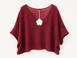 Pull Halo Bordeaux  (C)