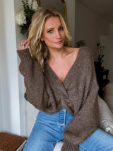 Pull Douceur Réversible Taupe