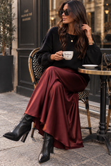 Jupe Mocha Bordeaux