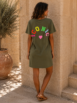 Robe Courte Iconic Kaki (C)