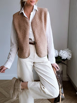 Gilet Mouton Camel