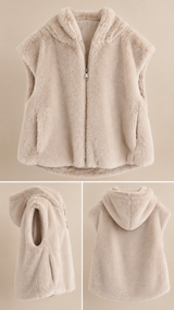 Gilet Fourrure Beige (C)