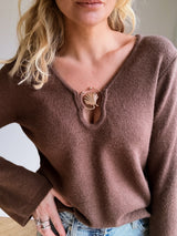 Pull Perrine Marron