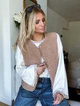 Gilet Doudou Beige