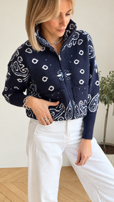 Gilet Bandana Bleu marine