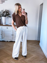 Pantalon Lee Blanc (2 Longueurs de Jambes)