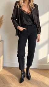 Jeans Mom Cindy Noir
