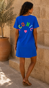 Robe Courte Iconic Bleu  ( C )
