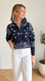 Gilet Bandana Bleu marine