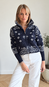 Gilet Bandana Bleu marine