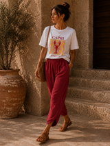 Pantalon Tulum Bordeaux (C)