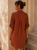 Robe Gaze de Coton Cappuccino (C)