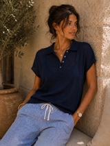 Polo Maille Bleu Marine ( C )