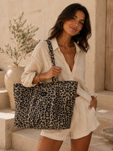 Sac Matelassé Léopard